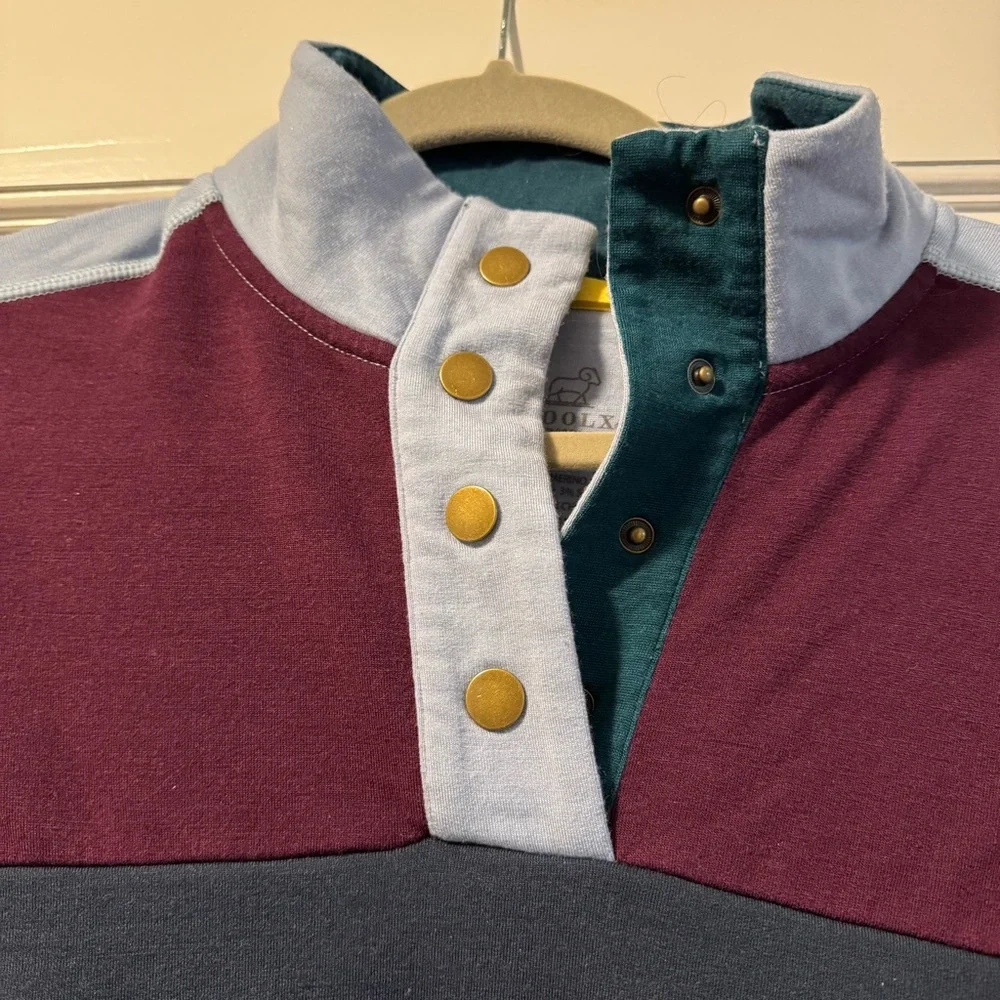 WOOLX Colorblock Snap Pullover - Picture 3 of 5